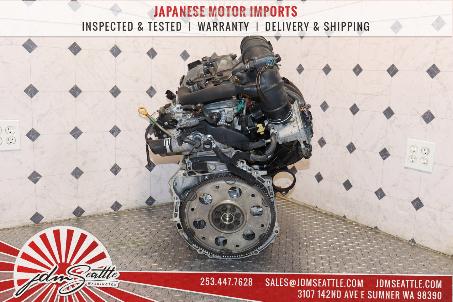 JDM 2AZ-FE 2002 - 2009 TOYOTA CAMRY 2004 - 2008 RAV4 2001 - 2006 HIGHLANDER 2.4L 4CYL ENGINE