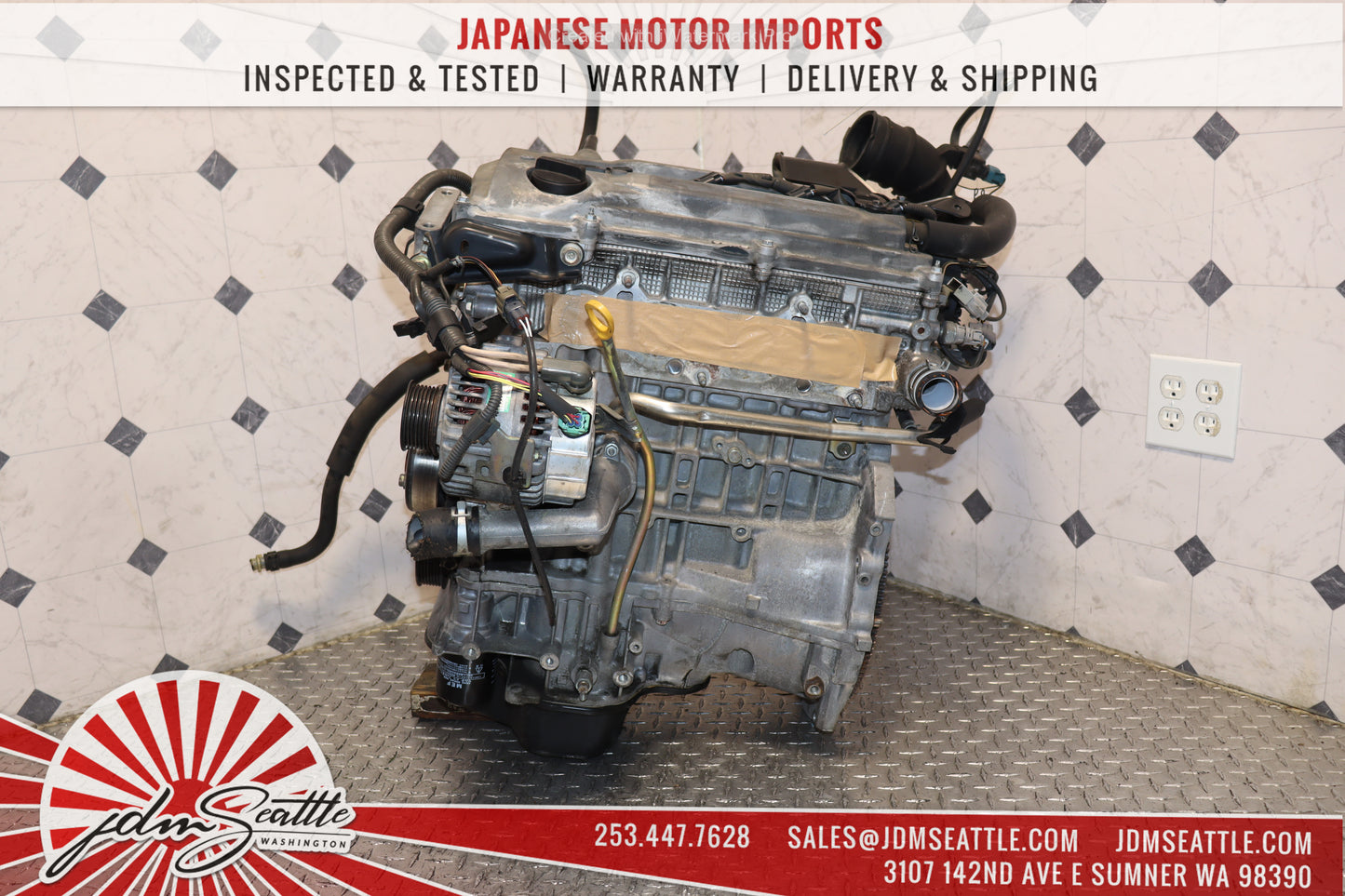 JDM 2AZ-FE 2002 - 2009 TOYOTA CAMRY / 2001 - 2006 HIGHLANDER JDM 2.4L 4CYL ENGINE 2AZ