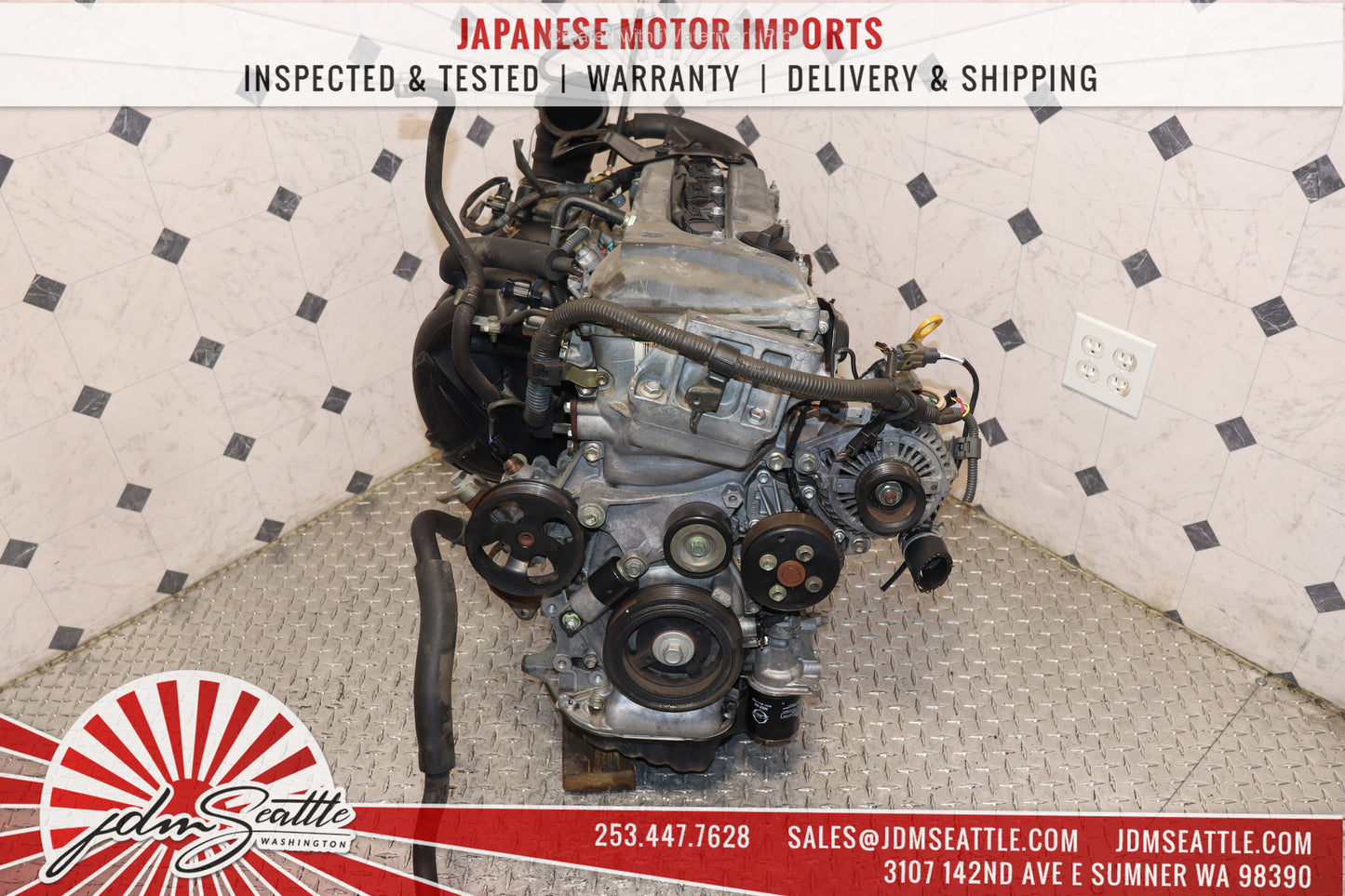 JDM 2AZ-FE 2002 - 2009 TOYOTA CAMRY / 2001 - 2006 HIGHLANDER JDM 2.4L 4CYL ENGINE 2AZ