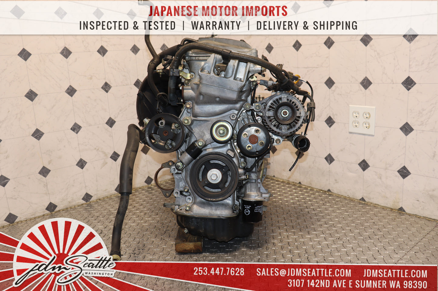 JDM 2AZ-FE 2002 - 2009 TOYOTA CAMRY / 2001 - 2006 HIGHLANDER JDM 2.4L 4CYL ENGINE 2AZ