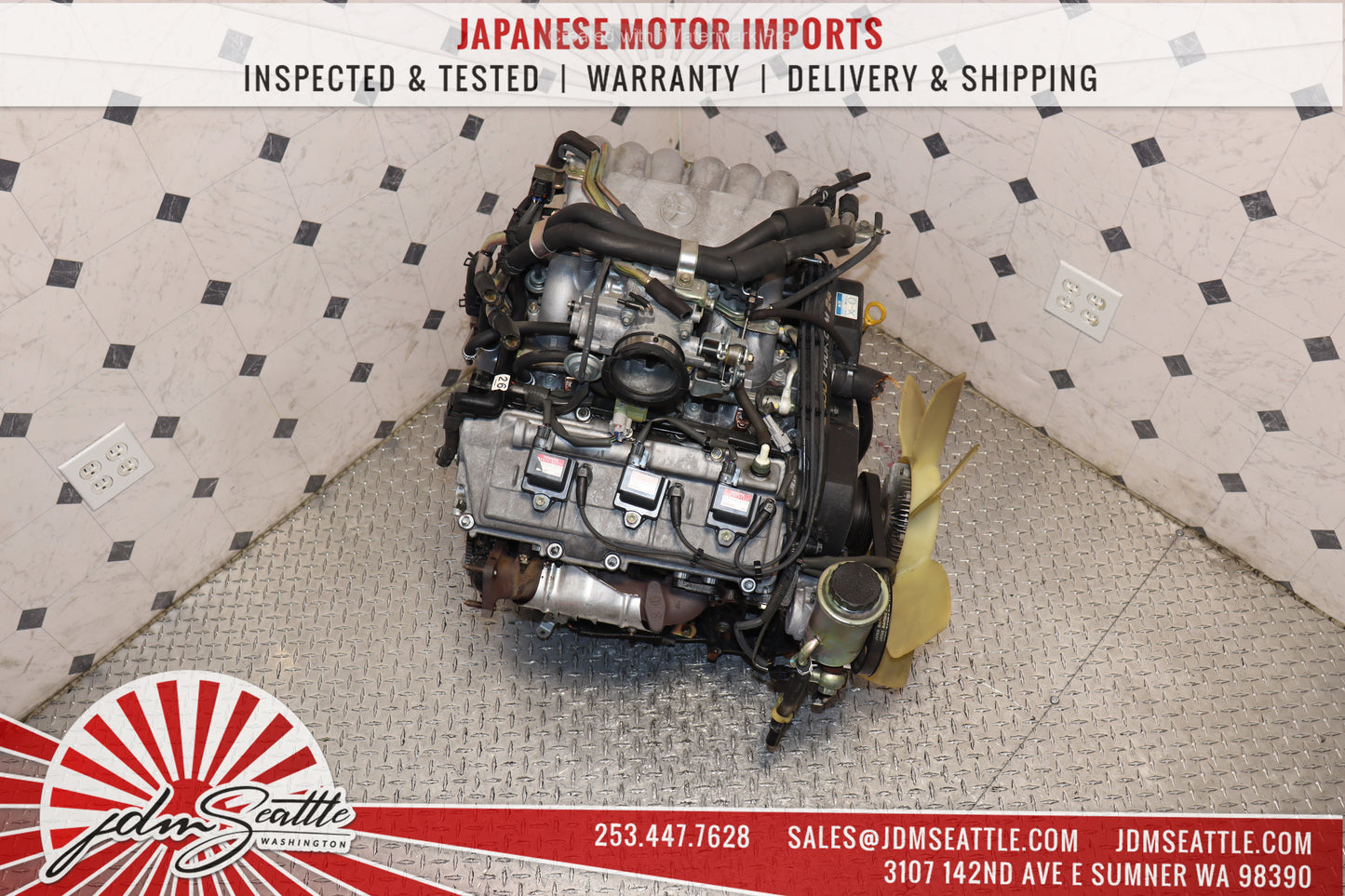 JDM 5VZ-FE 95-02 TOYOTA TACOMA / 96-02 4RUNNER / 95-98 T100 3.4L V6 4CAM ENGINE