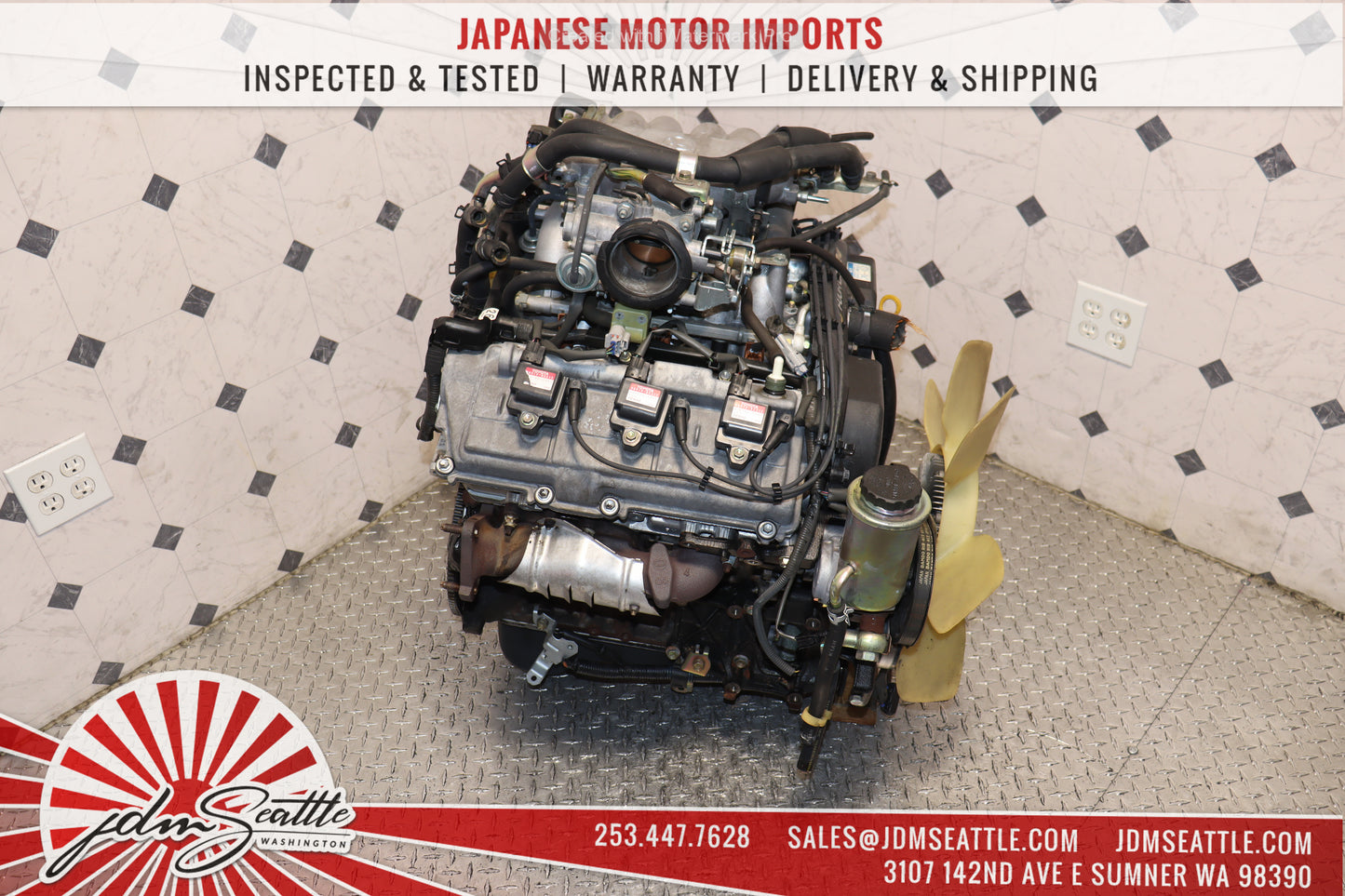 JDM 5VZ-FE 95-02 TOYOTA TACOMA / 96-02 4RUNNER / 95-98 T100 3.4L V6 4CAM ENGINE