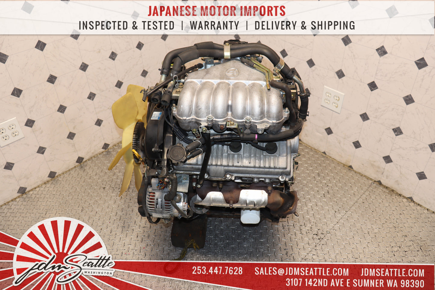 JDM 5VZ-FE 95-02 TOYOTA TACOMA / 96-02 4RUNNER / 95-98 T100 3.4L V6 4CAM ENGINE