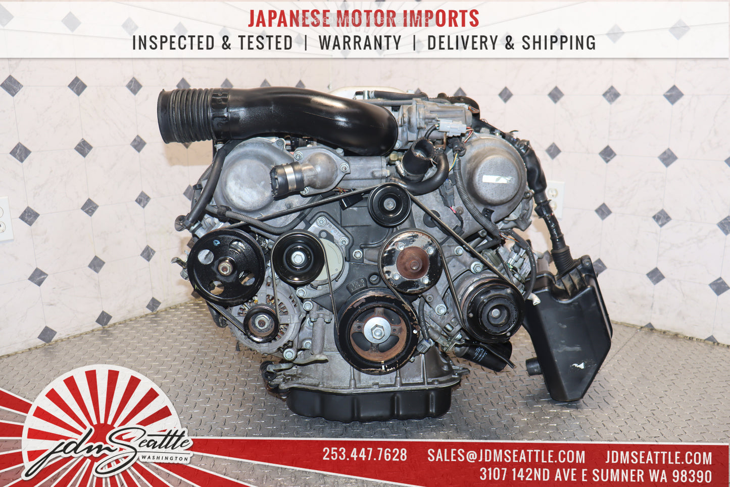 JDM 1UZ-FE MOTOR 1998 1999 2000 LEXUS GS400 LS400 SC400 4.0L V8 VVTI ENGINE 1UZ