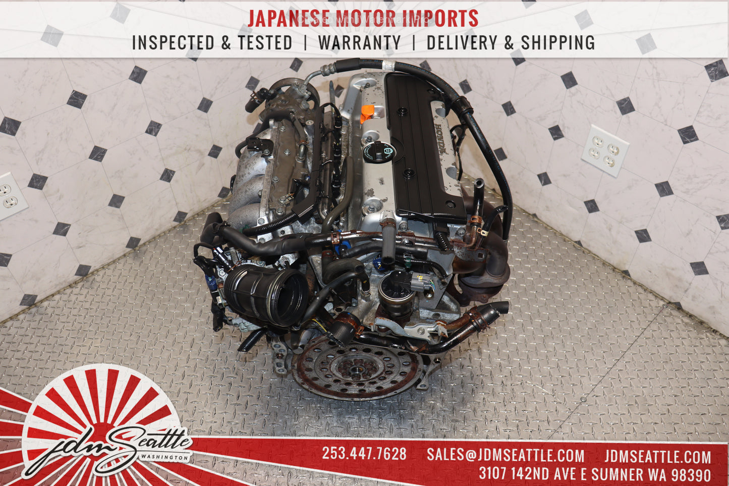 JDM K24A MOTOR 2003 - 2007 HONDA ACCORD ELEMENT 2.4L 4CYL I-VTEC ENGINE RAA