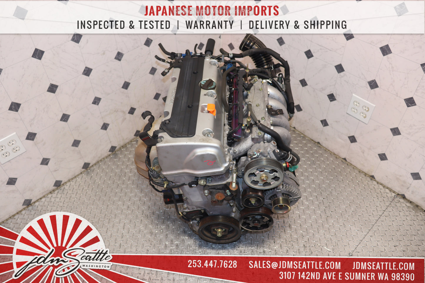 2007-2009 HONDA CR-V K24Z1 ENGINE MOTOR 2.4L DOHC iVTEC 4 CYLINDER