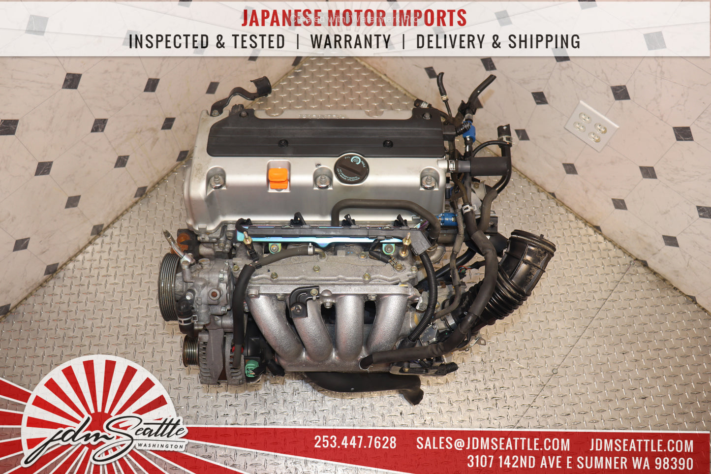 2007-2009 HONDA CR-V K24Z1 ENGINE MOTOR 2.4L DOHC iVTEC 4 CYLINDER