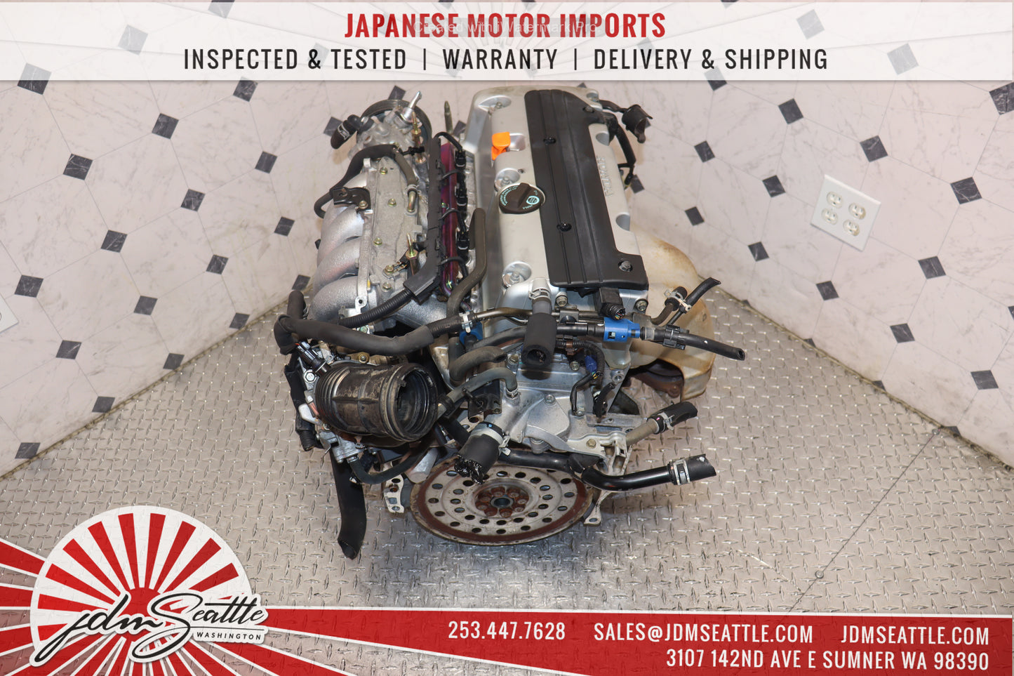 2007-2009 HONDA CR-V K24Z1 ENGINE MOTOR 2.4L DOHC iVTEC 4 CYLINDER