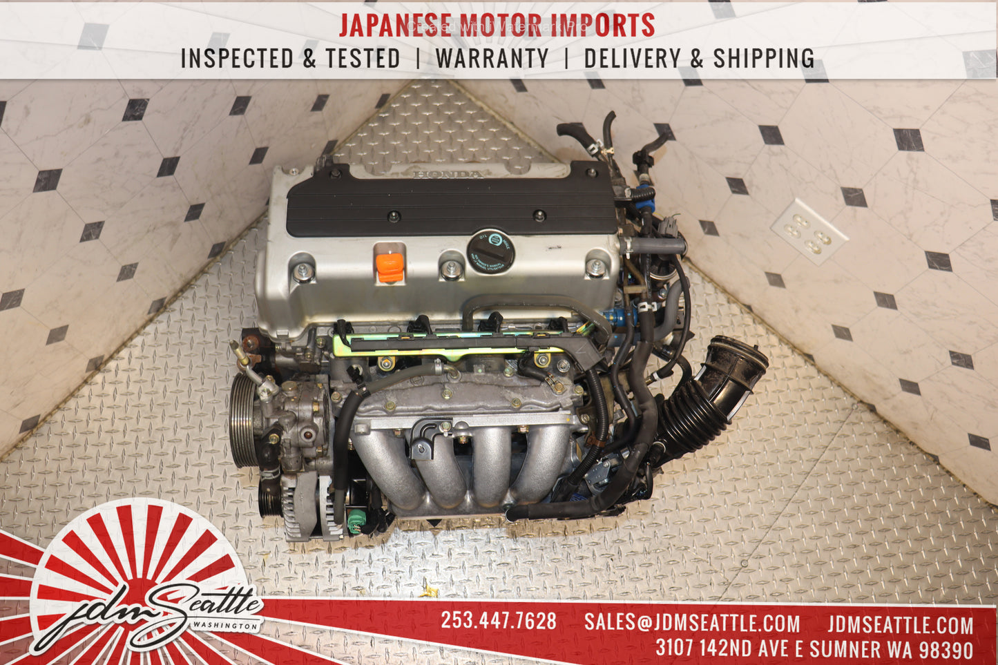 JDM K24A MOTOR 2003 - 2007 HONDA ACCORD ELEMENT 2.4L 4CYL I-VTEC ENGINE RAA