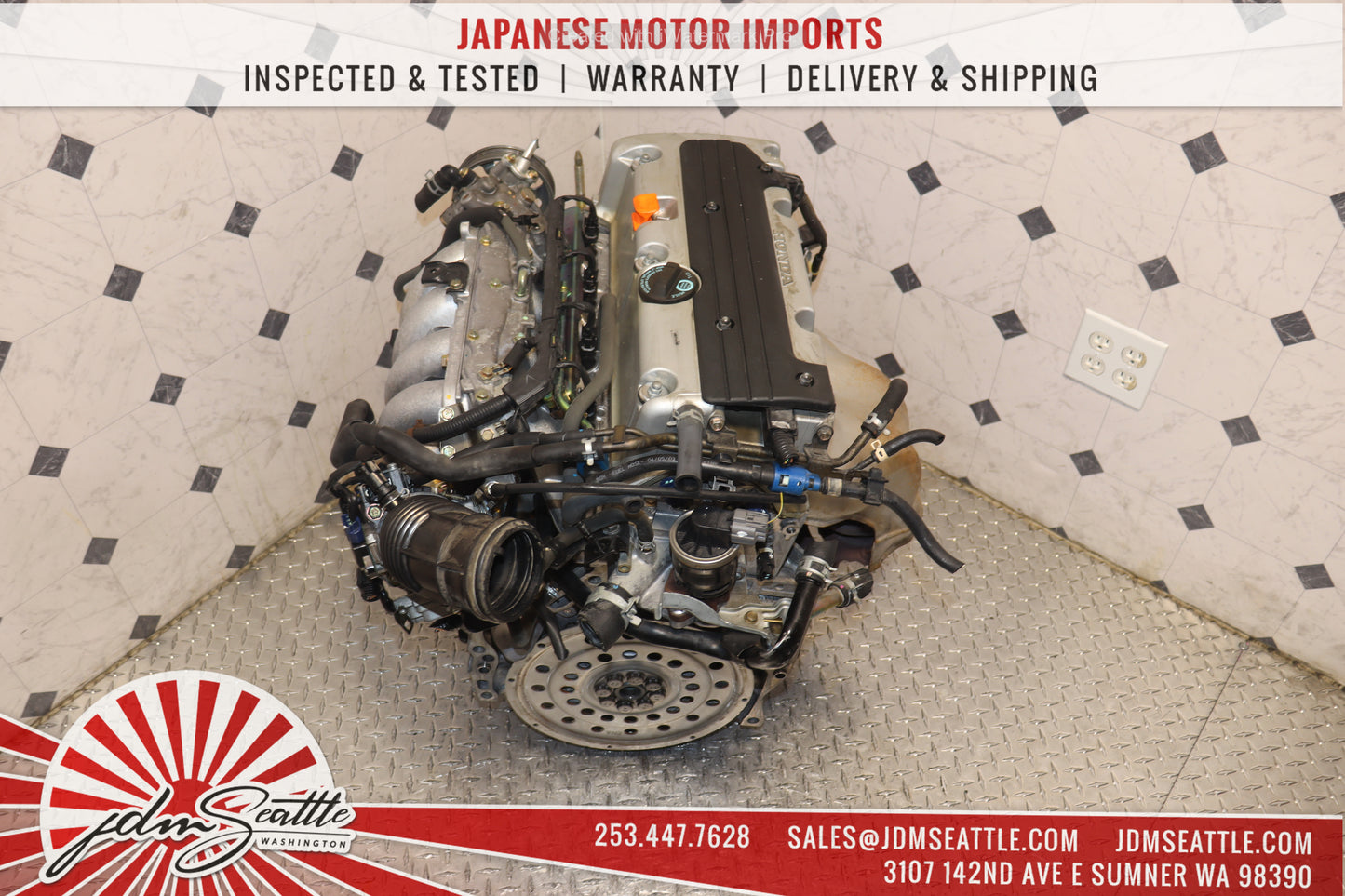 JDM K24A MOTOR 2003 - 2007 HONDA ACCORD ELEMENT 2.4L 4CYL I-VTEC ENGINE RAA