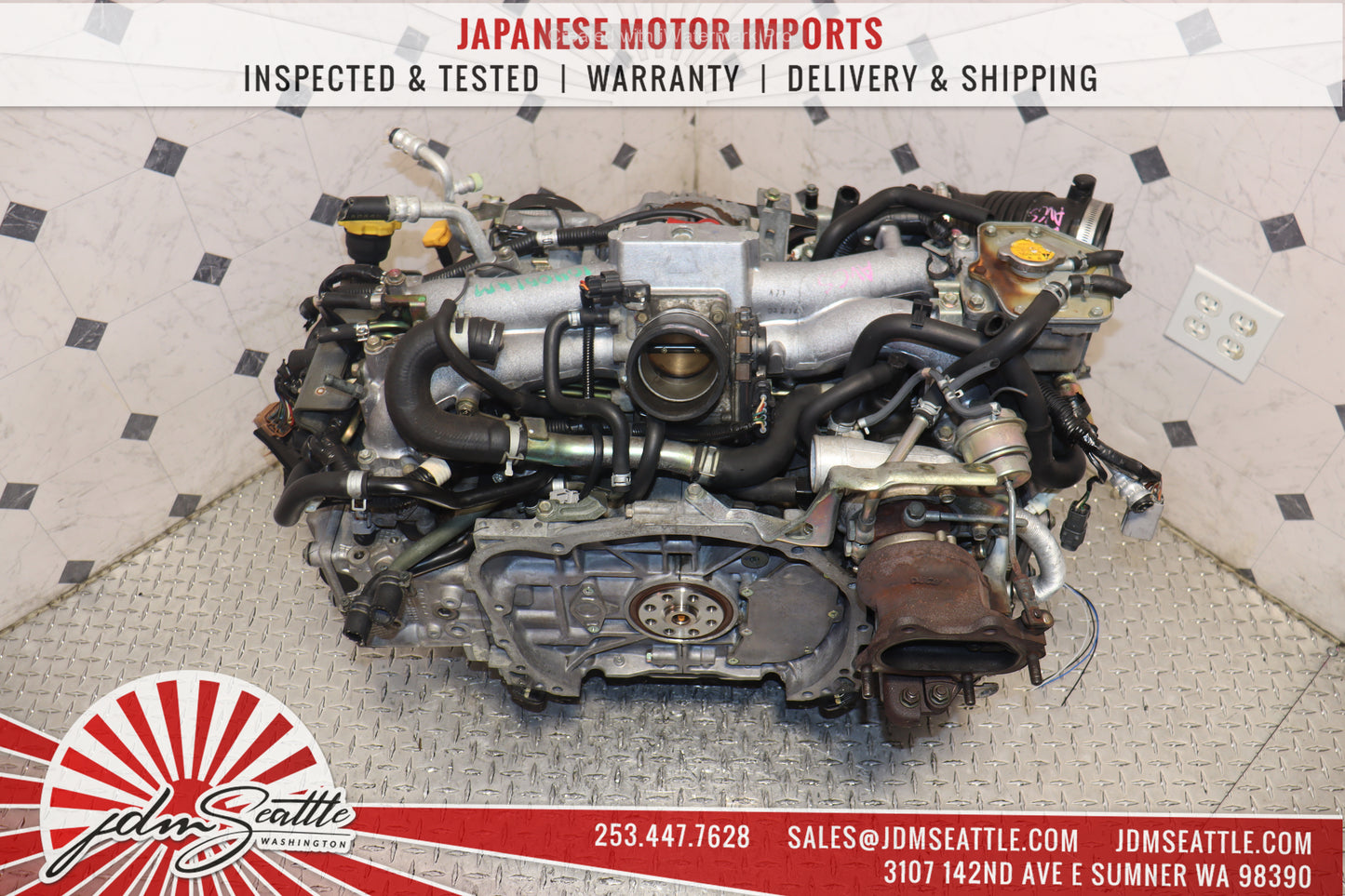 JDM EJ205 MOTOR 04 05 SUBARU IMPREZA WRX 2.0L 4CYL DOHC TURBO AVCS ENGINE EJ20T