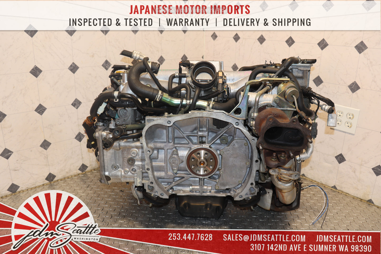 JDM EJ205 MOTOR 04 05 SUBARU IMPREZA WRX 2.0L 4CYL DOHC TURBO AVCS ENGINE EJ20T