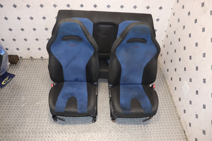 2002-2007 Subaru Impreza WRX STI GDB JDM Factory Blue Interior Front & Rear Seat Set