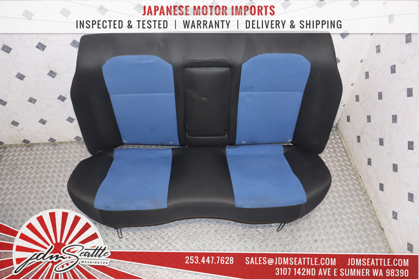 JDM 2002 - 2007 SUBARU IMPREZA WRX STI GDB COMPLETE BLUE FRONT AND REAR SEATS