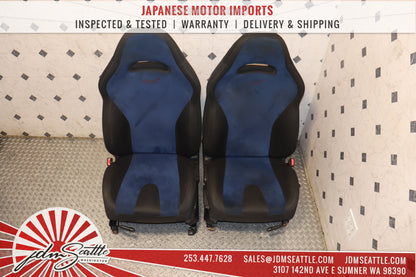 JDM 2002 - 2007 SUBARU IMPREZA WRX STI GDB COMPLETE BLUE FRONT AND REAR SEATS