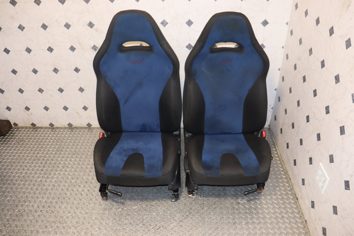 2002-2007 Subaru Impreza WRX STI GDB JDM Factory Blue Interior Front & Rear Seat Set