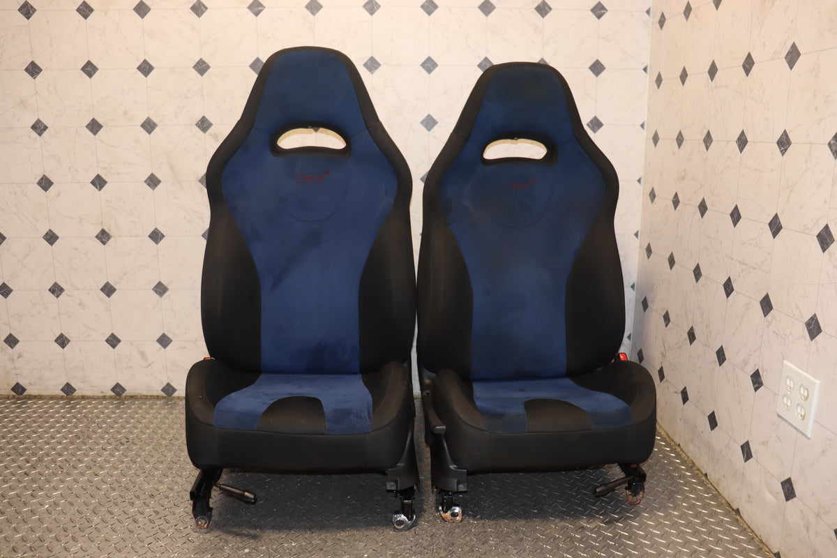 2002-2007 Subaru Impreza WRX STI GDB JDM Factory Blue Interior Front & Rear Seat Set