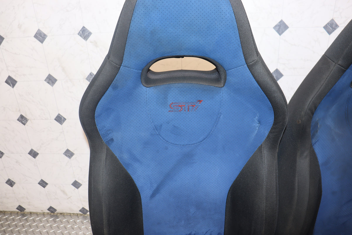 2002-2007 Subaru Impreza WRX STI GDB JDM Factory Blue Interior Front & Rear Seat Set