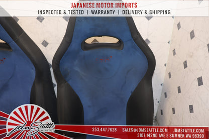 JDM 2002 - 2007 SUBARU IMPREZA WRX STI GDB COMPLETE BLUE FRONT AND REAR SEATS