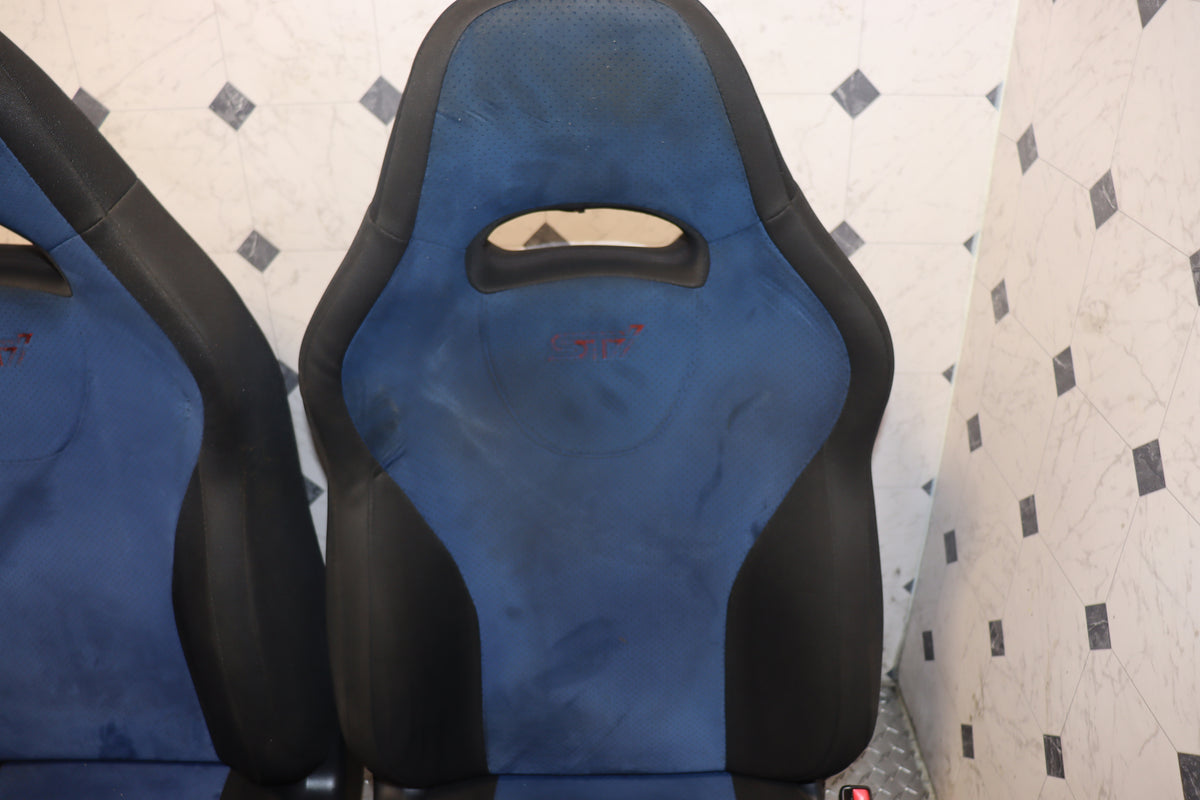 2002-2007 Subaru Impreza WRX STI GDB JDM Factory Blue Interior Front & Rear Seat Set