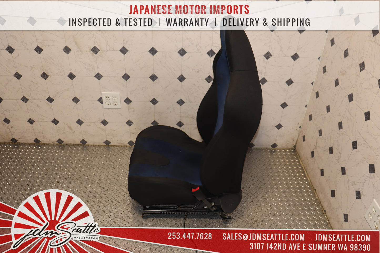 JDM 2002 - 2007 SUBARU IMPREZA WRX STI GDB COMPLETE BLUE FRONT AND REAR SEATS