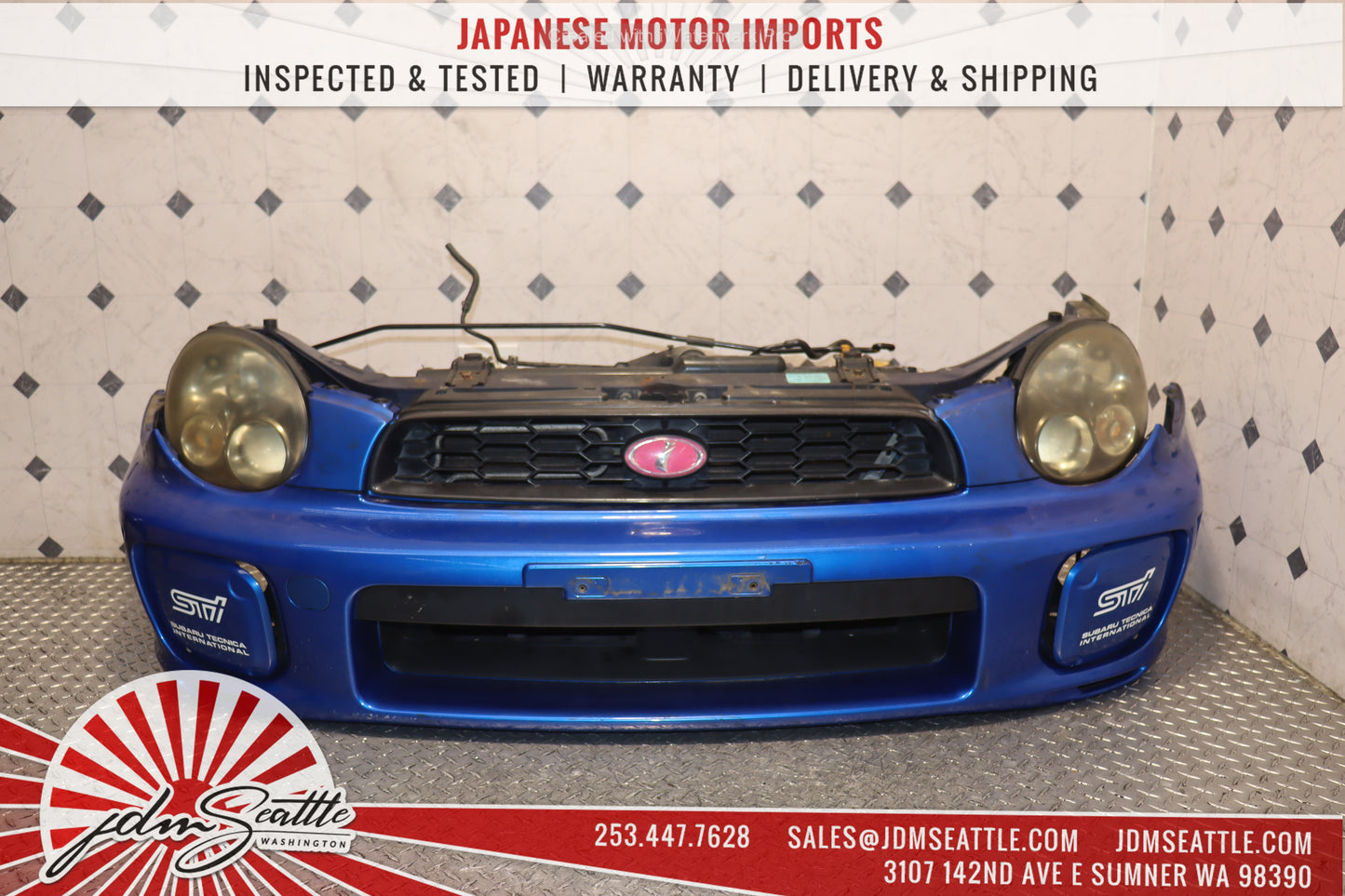 JDM 02 - 03 SUBARU IMPREZA WRX STI GDB BUGEYE VER7 COMPLETE FRONT AND REAR END