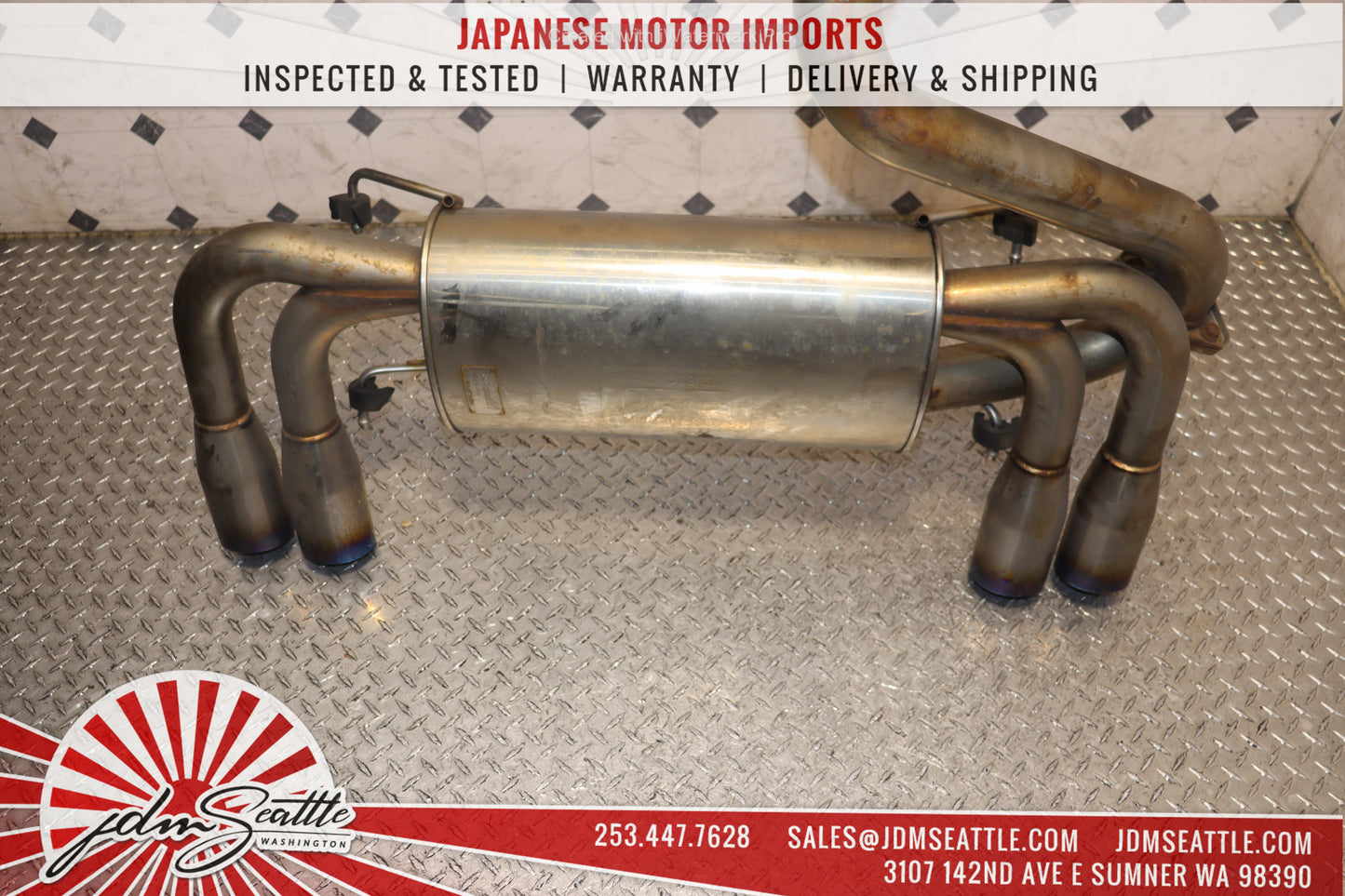 JDM 2008 - 2014 SUBARU IMPREZA WRX STI GRB HATCHBACK FUJITSUBO QUAD EXHAUST SET