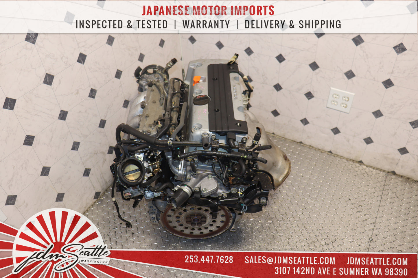 JDM K24A MOTOR 2007 2008 2009 HONDA CRV 2.4L 4CYL DOHC IVTEC ENGINE K24Z1