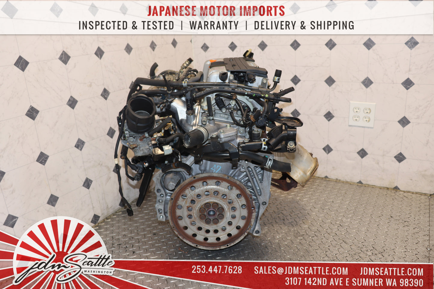 JDM K24A MOTOR 2007 2008 2009 HONDA CRV 2.4L 4CYL DOHC IVTEC ENGINE K24Z1