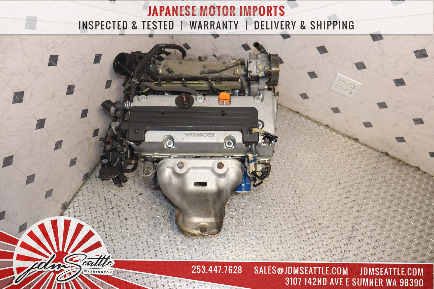 JDM K24A MOTOR 2007 2008 2009 HONDA CRV 2.4L 4CYL DOHC IVTEC ENGINE K24Z1