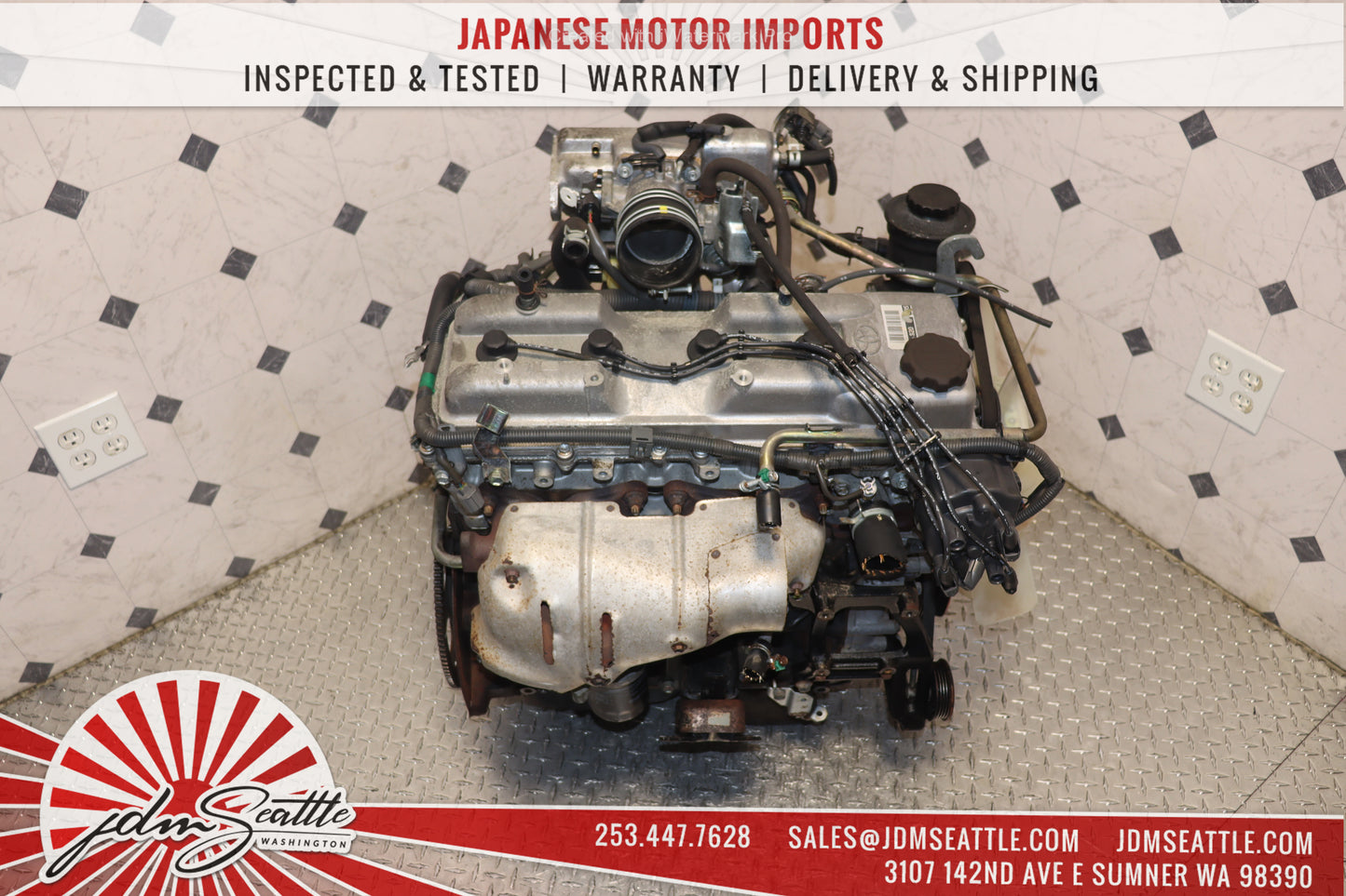 JDM 3RZ-FE 1995 1996 TOYOTA TACOMA 4RUNNER T100 2.7L DISTRIBUTOR TYPE ENGINE