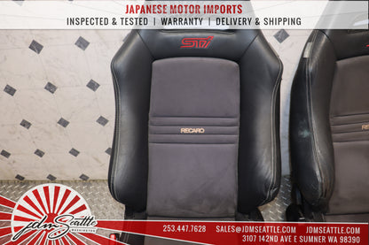 JDM 2008 - 2014 SUBARU IMPREZA WRX STI OEM FACTORY RECARO STI SEATS COMPLETE SET