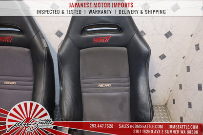 JDM 2008 - 2014 SUBARU IMPREZA WRX STI OEM FACTORY RECARO STI SEATS COMPLETE SET