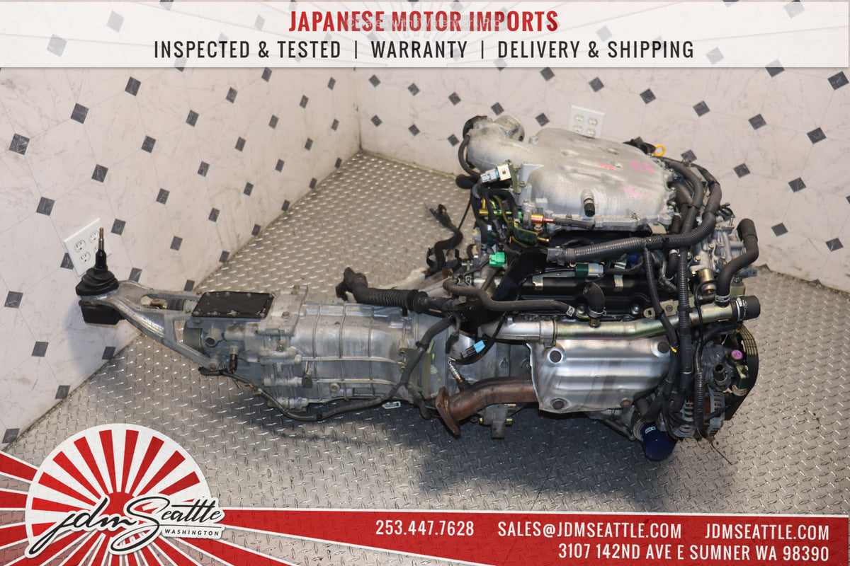 JDM VQ35DE 03-05 Nissan 350Z Infiniti G35 3.5L V6 Non-Revup Engine with 6-Speed Manual Transmission (CD07)