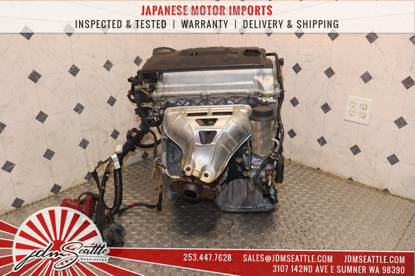 JDM 1NZ-FE 04 - 06 SCION XB XA / 00 - 05 TOYOTA ECHO / 05 - 19 YARIS 1.5L VVTI 4CYL ENGINE