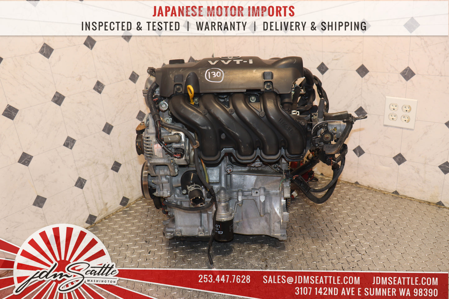 JDM 1NZ-FE 04 - 06 SCION XB XA / 00 - 05 TOYOTA ECHO / 05 - 19 YARIS 1.5L VVTI 4CYL ENGINE