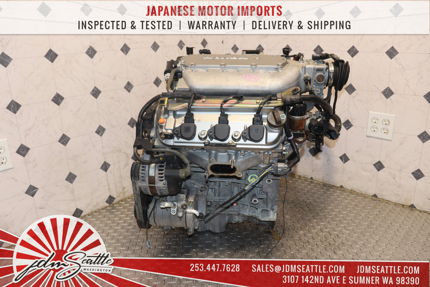 JDM J30A MOTOR 2003 - 2007 HONDA ACCORD 3.0L V6 SOHC VTEC ENGINE