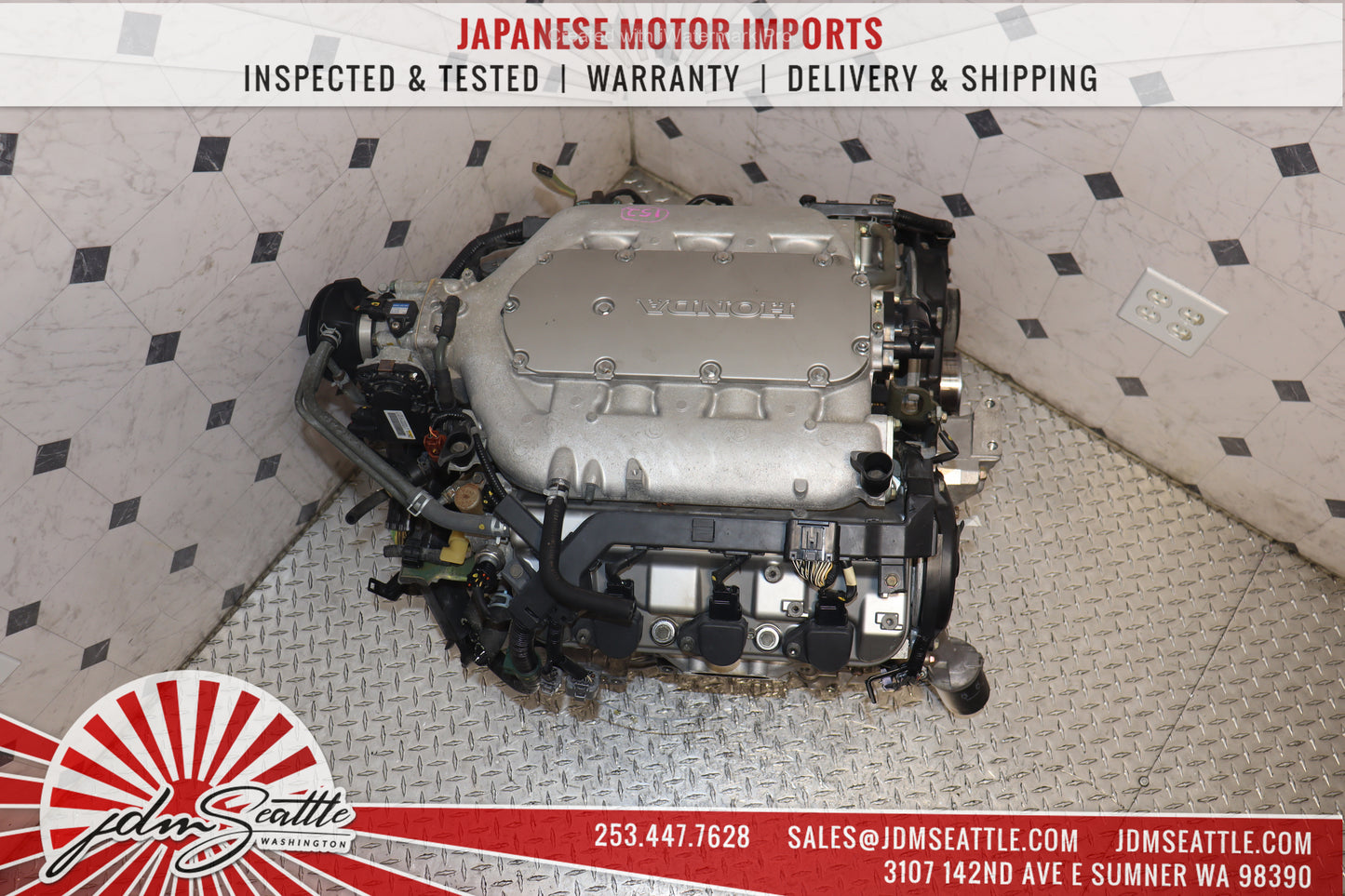 JDM J30A MOTOR 2003 - 2007 HONDA ACCORD 3.0L V6 SOHC VTEC ENGINE