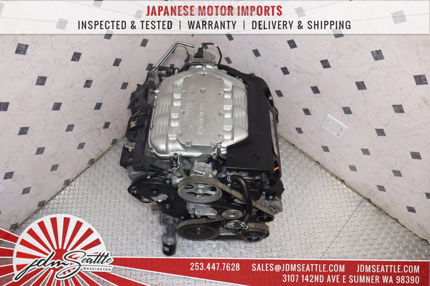 JDM J35A MOTOR 2008 - 2012 HONDA ACCORD / 2008 - 2010 ODYSSEY / 2009 - 2012 PILOT 3.5L VCM IVTEC ENGINE