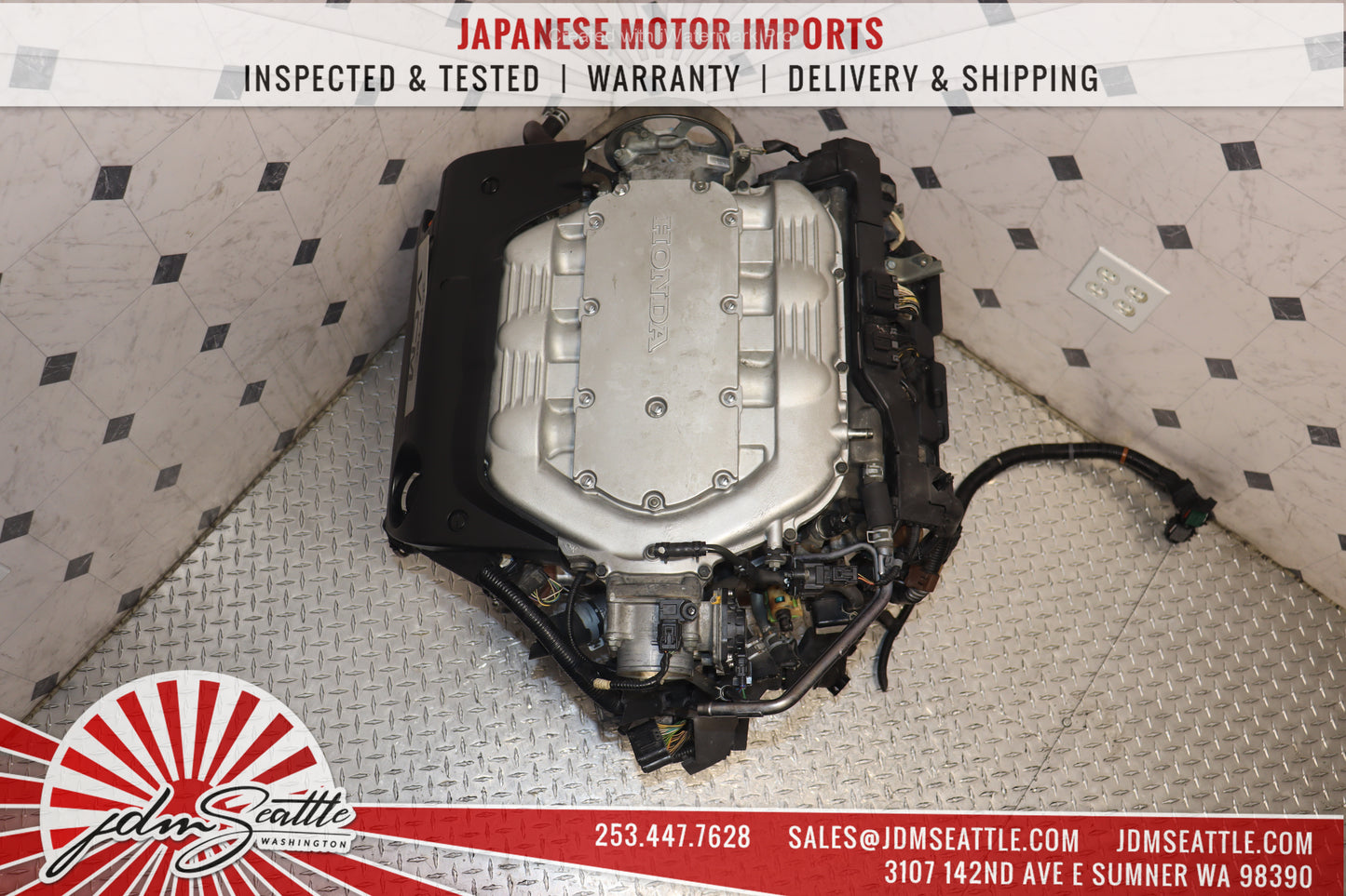 JDM J35A MOTOR 2008 - 2012 HONDA ACCORD / 2008 - 2010 ODYSSEY / 2009 - 2012 PILOT 3.5L VCM IVTEC ENGINE