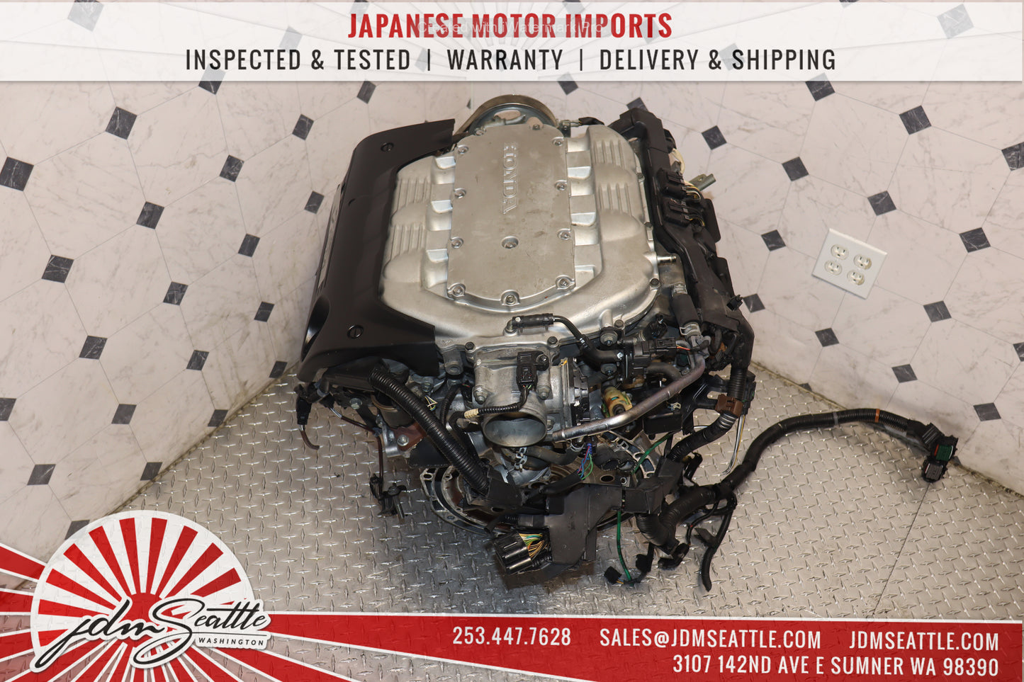 JDM J35A MOTOR 2008 - 2012 HONDA ACCORD / 2008 - 2010 ODYSSEY / 2009 - 2012 PILOT 3.5L VCM IVTEC ENGINE