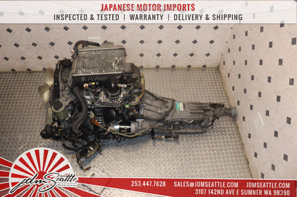 JDM 1KZ-TE MOTOR HILUX SURF 4RUNNER 3.0L TURBO DIESEL ENGINE W/ RWD TRANSMISSION