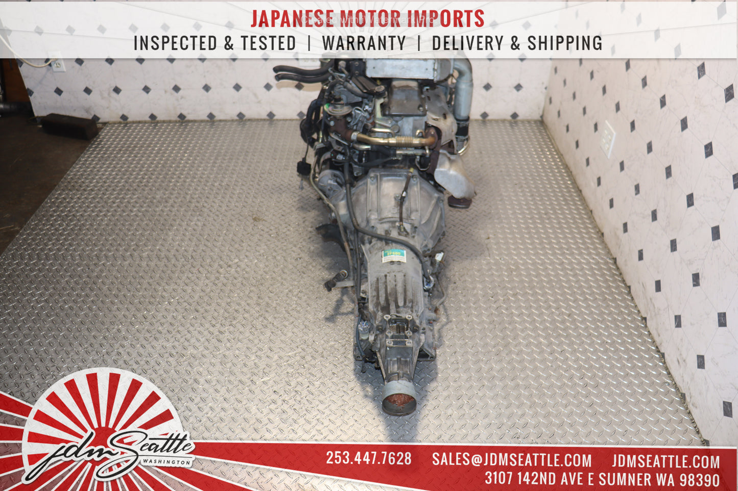 JDM 1KZ-TE MOTOR HILUX SURF 4RUNNER 3.0L TURBO DIESEL ENGINE W/ RWD TRANSMISSION