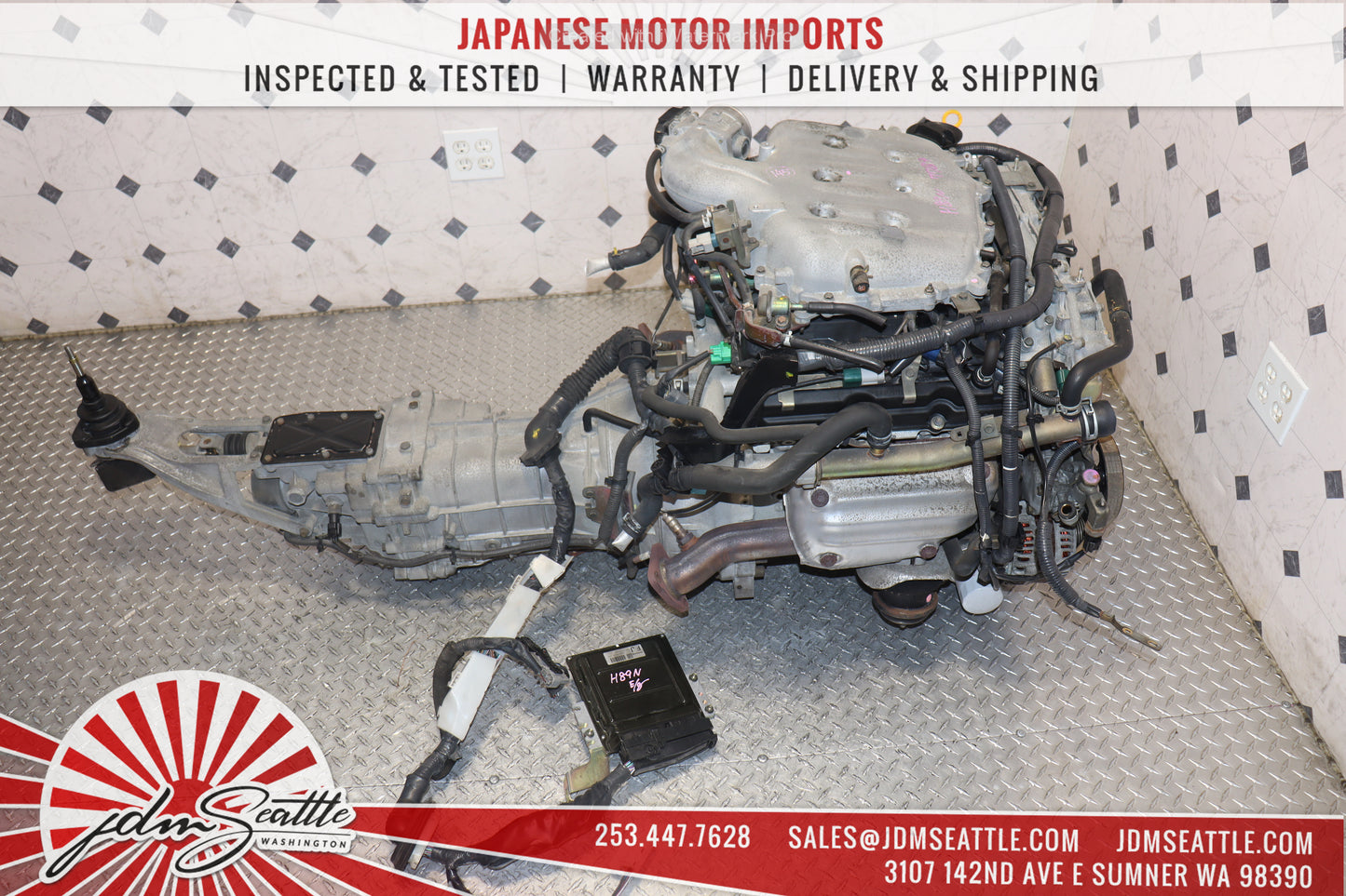 JDM VQ35DE 2003 - 2005 INFINITI G35 NISSAN 350Z 3.5L V6 ENGINE W/ 6 SPEED MANUAL TRANSMISSION CD01