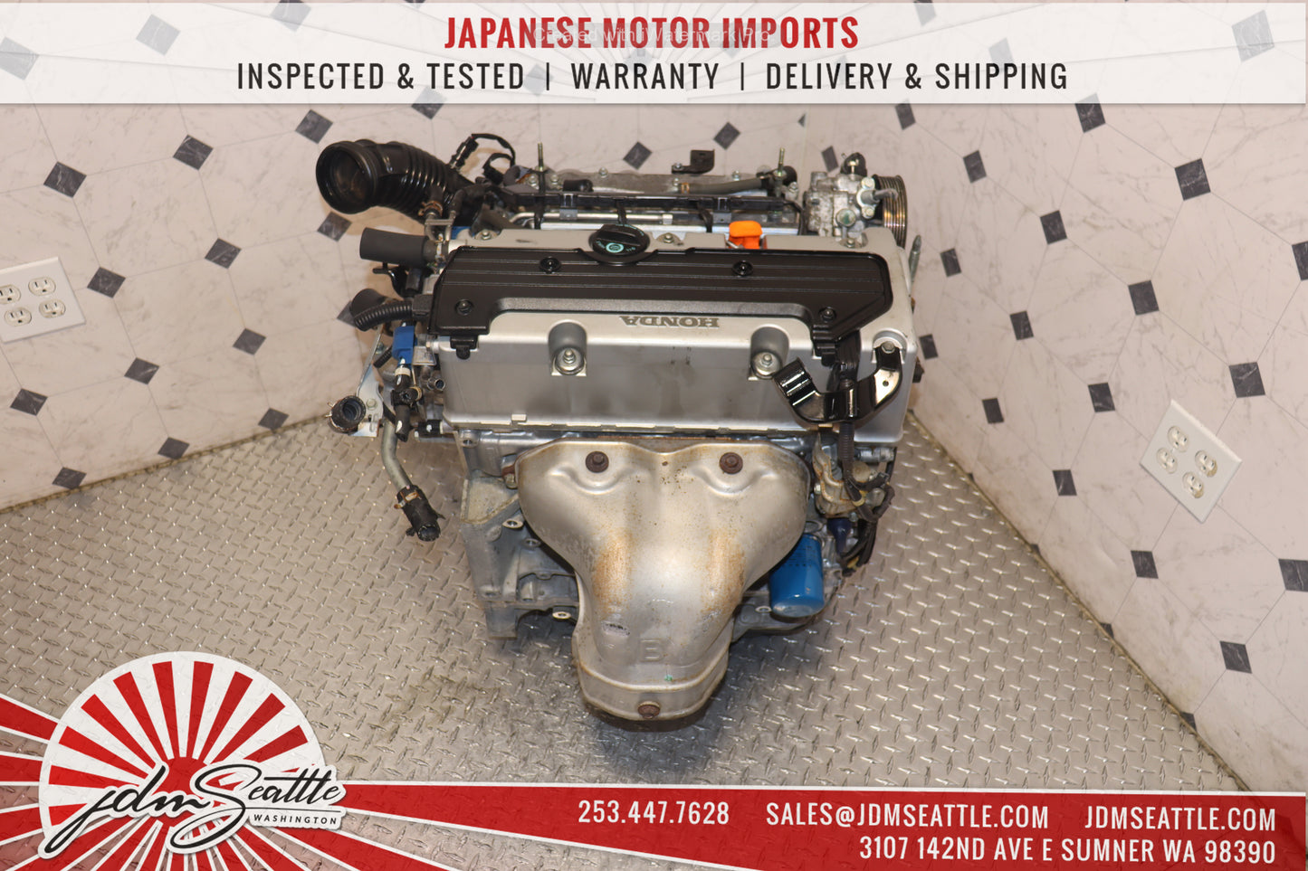 JDM K24A RBB-3 MOTOR 2004- 2008 ACURA TSX 2.4L DOHC IVTEC HIGH COMP 3-LOBE ENGINE