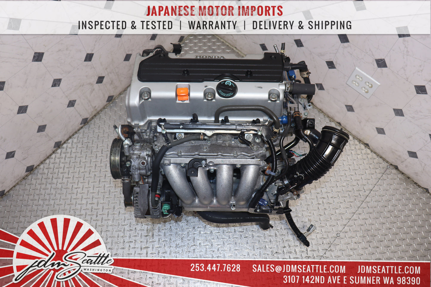 JDM K24A RBB-3 MOTOR 2004- 2008 ACURA TSX 2.4L DOHC IVTEC HIGH COMP 3-LOBE ENGINE