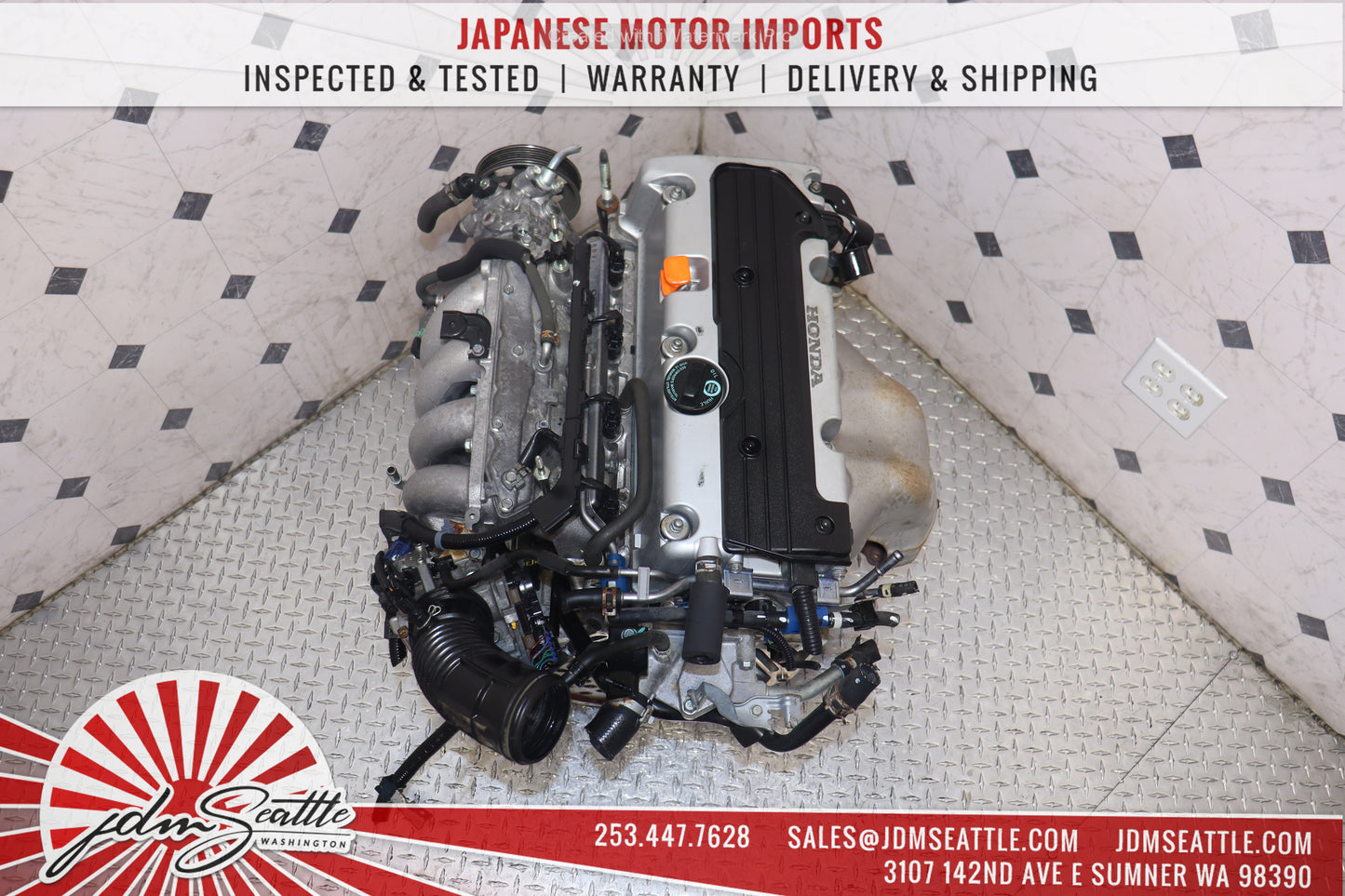 JDM K24A RBB-3 MOTOR 2004- 2008 ACURA TSX 2.4L DOHC IVTEC HIGH COMP 3-LOBE ENGINE