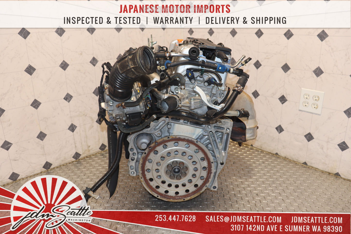 JDM K24A RBB-3 MOTOR 2004- 2008 ACURA TSX 2.4L DOHC IVTEC HIGH COMP 3-LOBE ENGINE