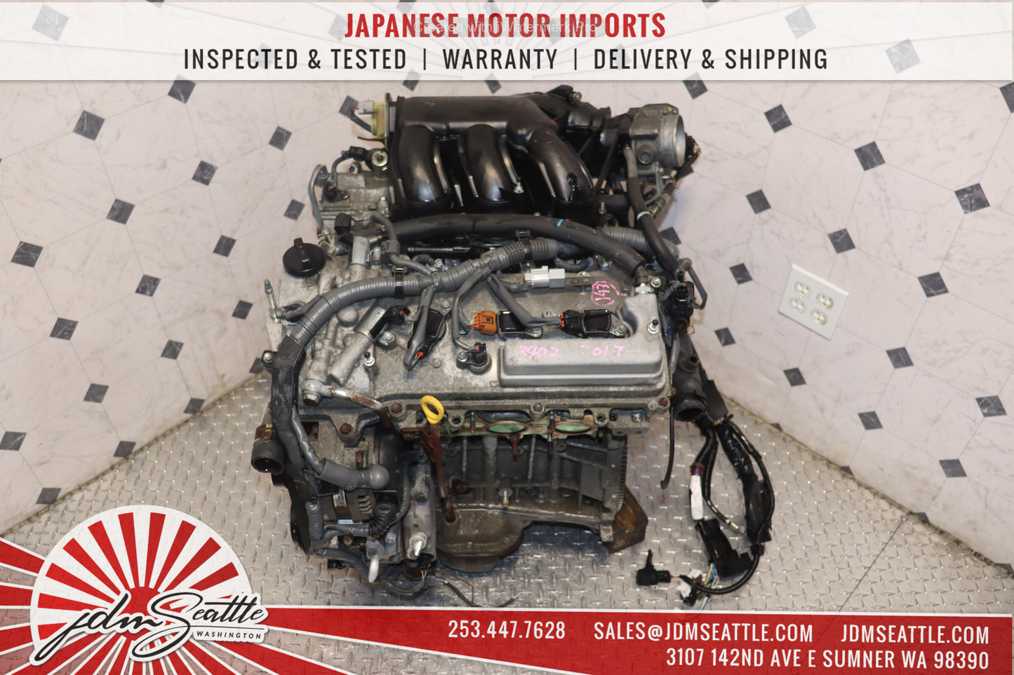 JDM 2GR-FE 07 - 12 TOYOTA CAMRY AVALON SIENNA RAV4 / RX350 ES350 3.5L FWD ENGINE