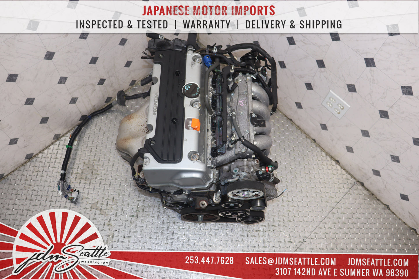 JDM K24A RBB-2 HIGH COMP 2.4L MOTOR 3-LOBE HONDA 04-08 ACURA TSX ENGINE